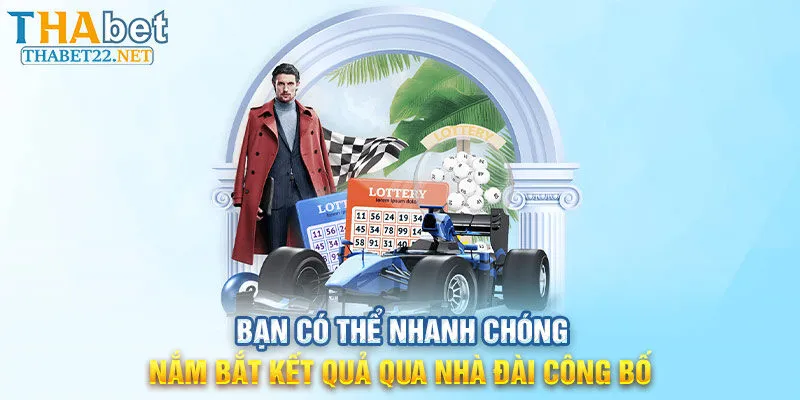 Bạn có thể nhanh chóng nắm bắt kết quả qua nhà đài công bố tại Thabet